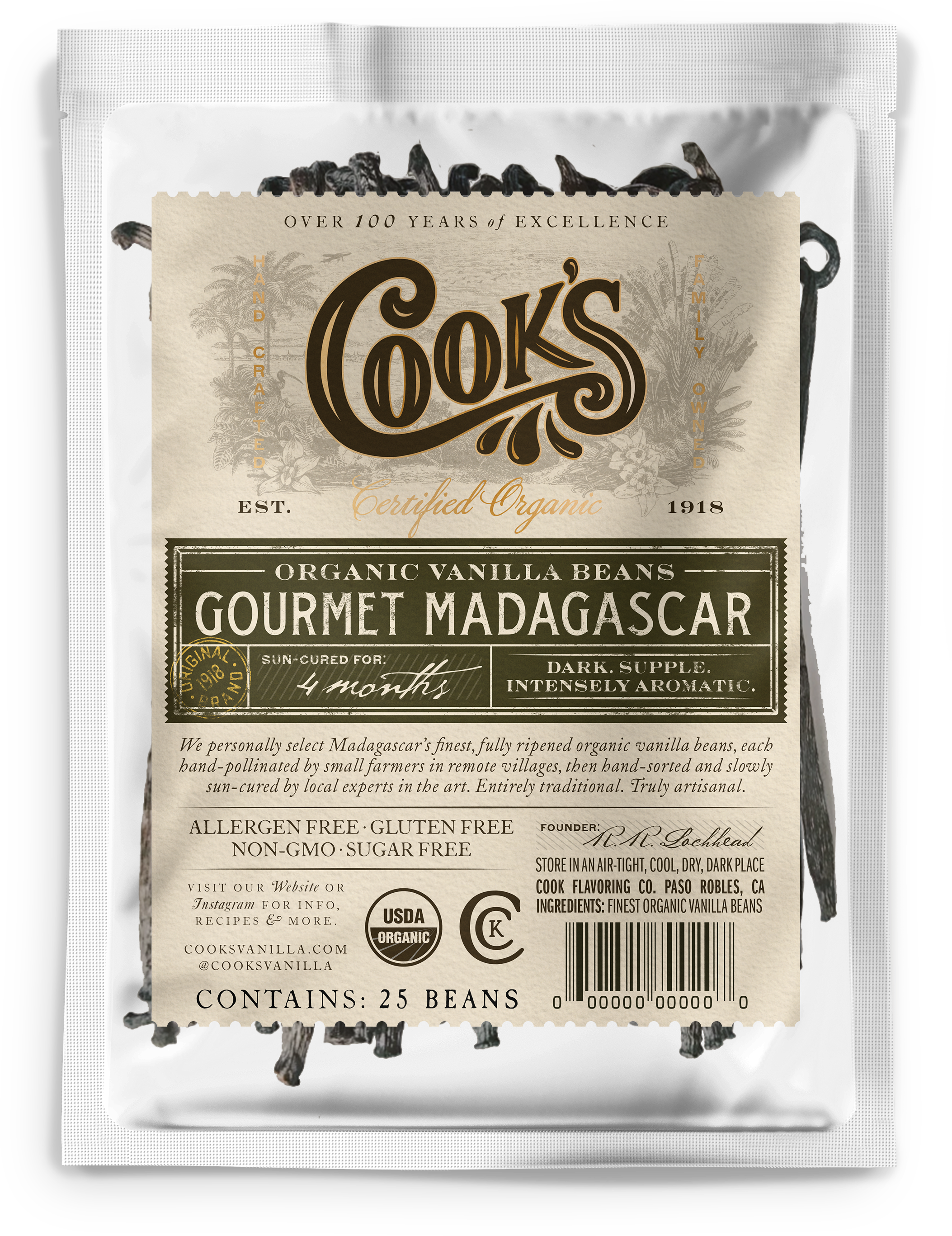Organic Gourmet Madagascar Vanilla Beans | Wholesale