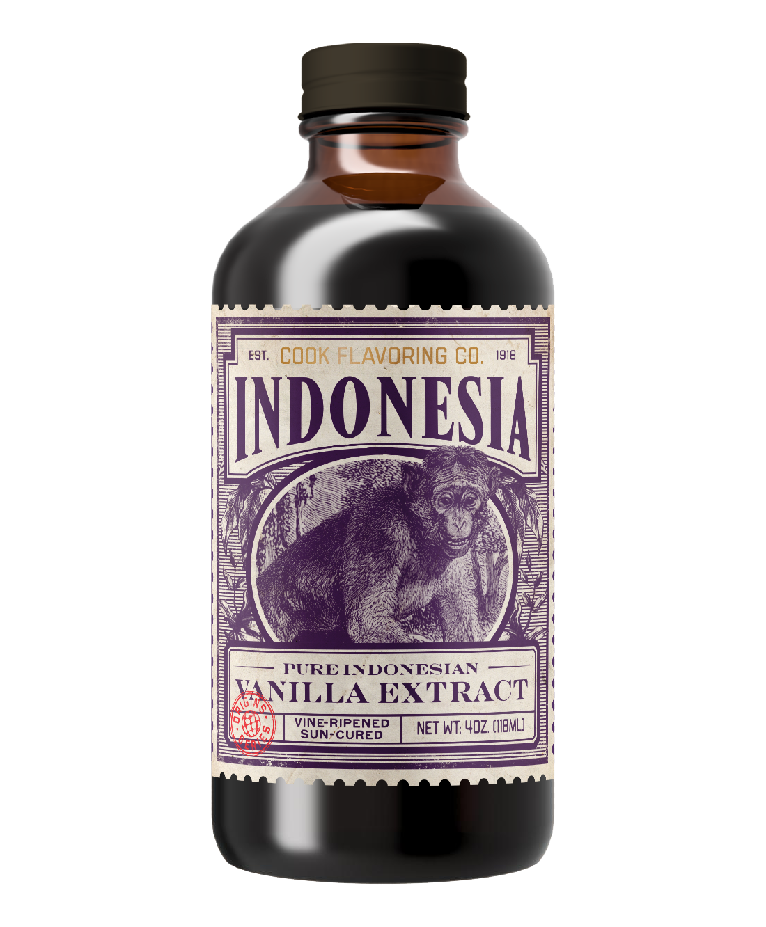 Single Origin Pure Indonesian Vanilla Extract