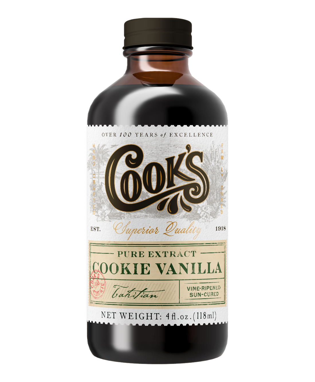 Cookie Pure Tahitian Blend Vanilla Extract